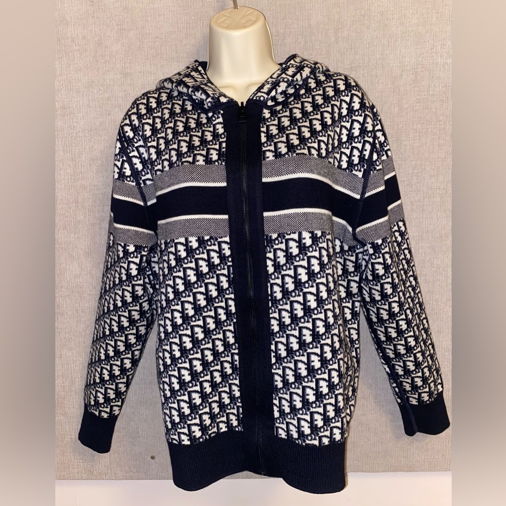 Christian Dior Reversibile sweater Hoodie jacket 38